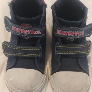 Toddler boy or girl size 7 paw patrol sneakers